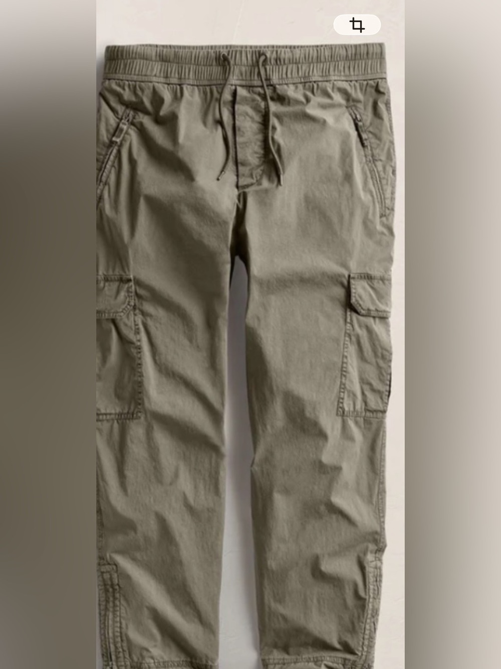 James Perse Olive Green Parachute Cargo Pants L